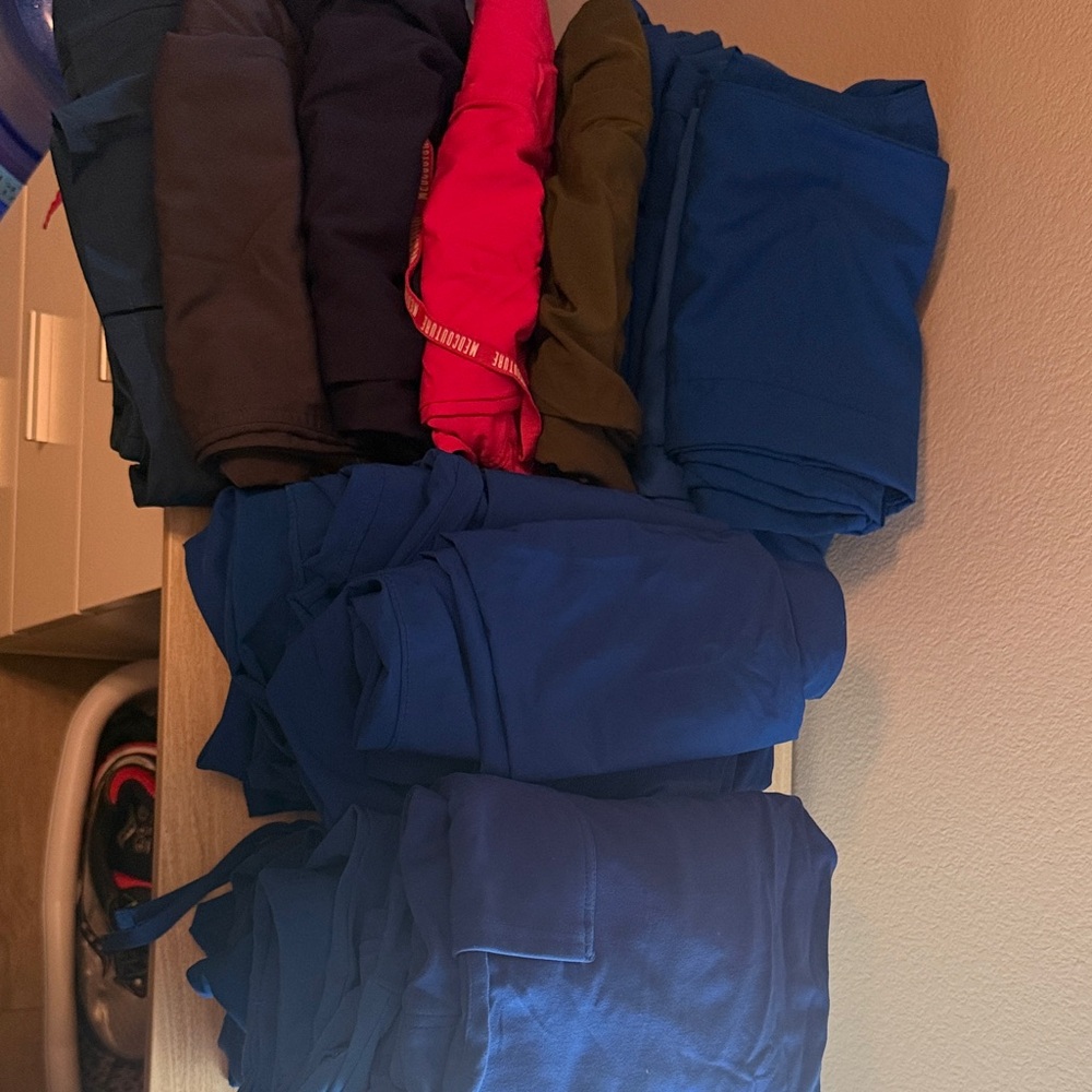 Blue and Pink Scrub Pants